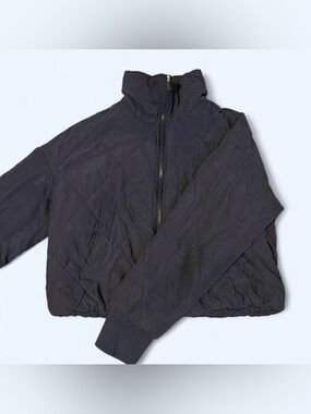Women’s Navy Quilted Puffer Jacket - Lightweight Warmth